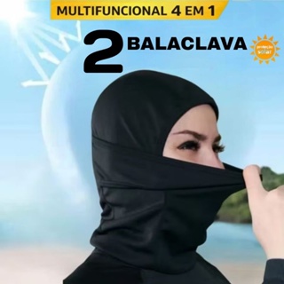 Balaclava Touca ninja Multifuncional 4 em 1 Capuz térmica Lã dupla face Unissex em Oferta na Shopee