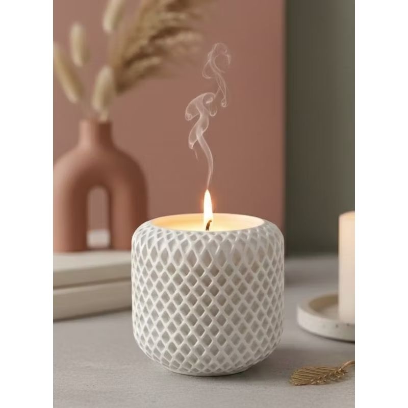 Vela Aromática Premium Cerâmica 90ml - Copo 3d Minimalista Luxo - Lembrancinha, Casa, Banho, Escritório, Decoração em Oferta na Shopee