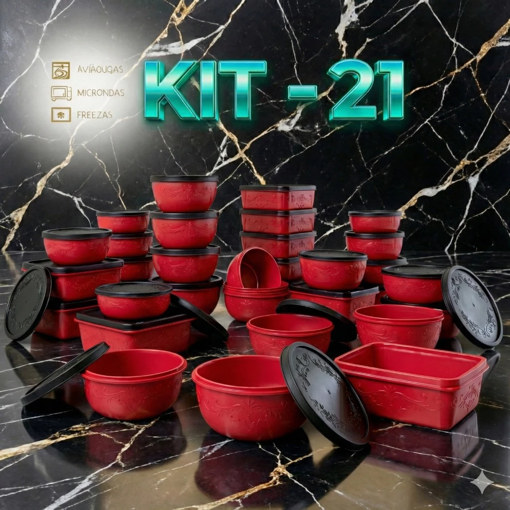 kit 21 potes para cozinha — imagem 1