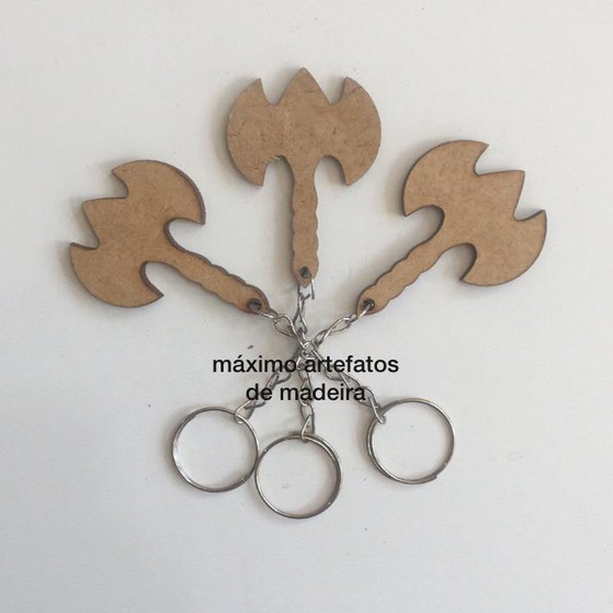 Chaveiro Machado De Xangô 30 Pçs - Lembrança De Axé E Fé, Lembrancinha para Xangô Orixá