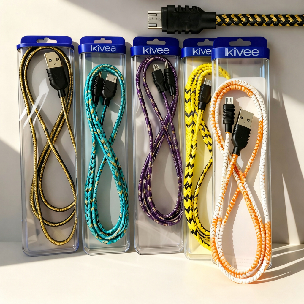 Cabo Carregador Kivee Micro USB V8 Turbo 2A