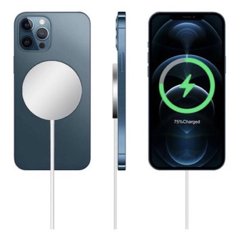Carregador Magnético Compatível com Apple MagSafe Wireless Ímã Compatível com iPhone 12/13/14/15/16