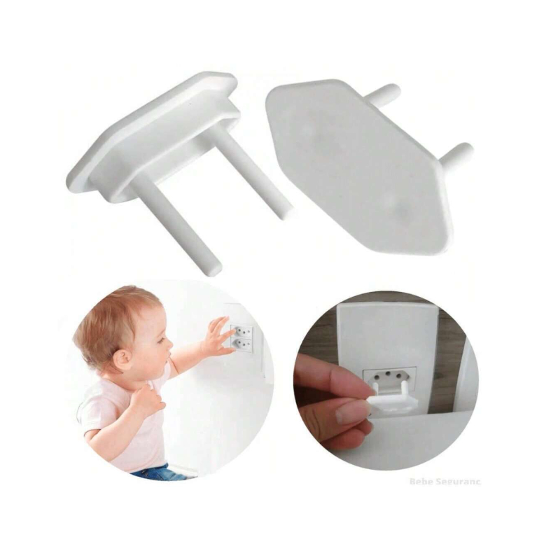 Kit 24 Protetores de Tomada para Bebê Segurança Contra Choques Elétricos