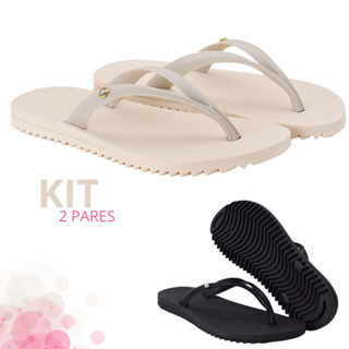 Kit Chinelo Feminino Macio Praia Verão em Oferta na Shopee