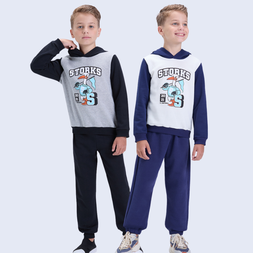 Conjunto Infantil Moletom Storks Masculino Inverno