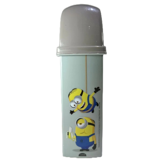 Porta Escova de Dente Infantil Minions Azul - Plasútil