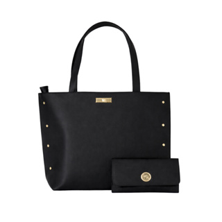 Kit Bolsa Sacola Feminina E Carteira Bolsa Espaçosa Para Trabalho Faculdade Carteira Resistente Para Cartões em Oferta na Shopee