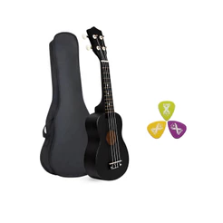 Kit Ukulele Soprano Alpha Ambidestro Infantil Iniciante com Bag Palheta