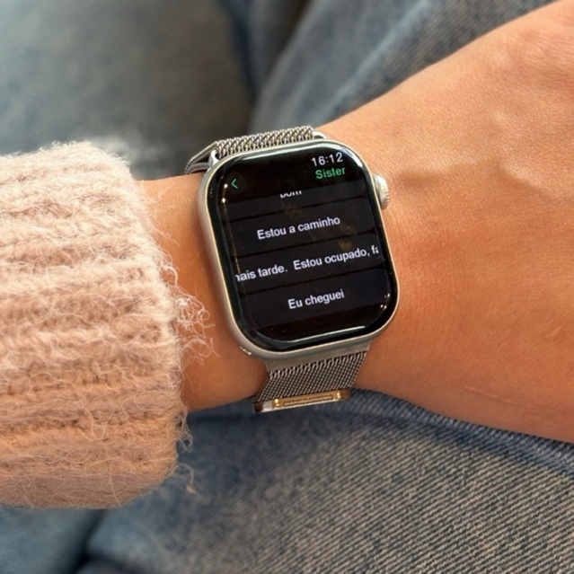 Smartwatch Microwear SÉRIE 11 Mini 41mm Original Nota Fiscal - 2 pulseiras, case + película em Oferta na Shopee