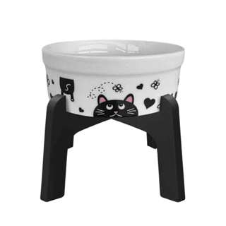 Comedouro Elevado C/ Pote de Porcelana Pet-X Várias Estampas em Oferta na Shopee