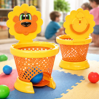 Brinquedo Didático Infantil Unissex Menino/Menina Cesta de Basquete P/ Crianças +6 meses Educacional Divertido Familia