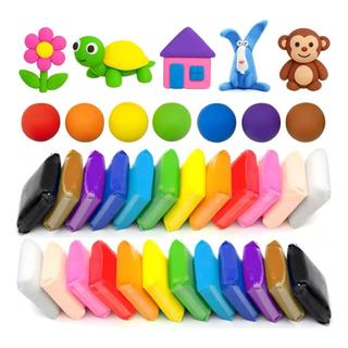 12 Massinha Argila Pula Pula de E.V.A Super Leve + 3 Ferramentas Brinde Brinquedos Educat…
