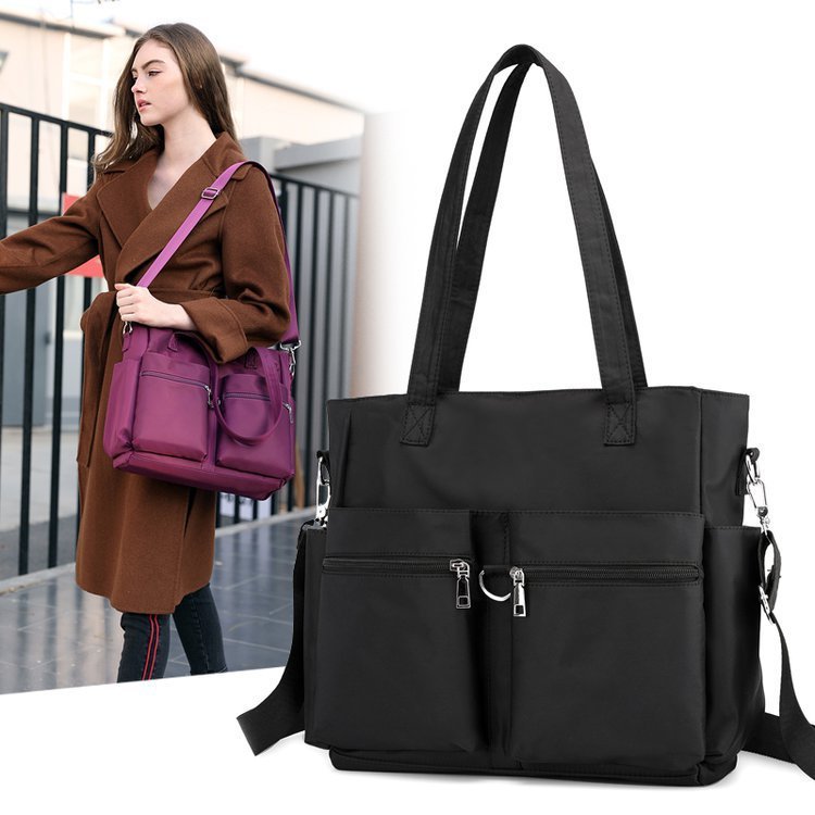 Bolsa feminina Grande Nylon impermeável de ombro alça transversal tiracolo em Oferta na Shopee
