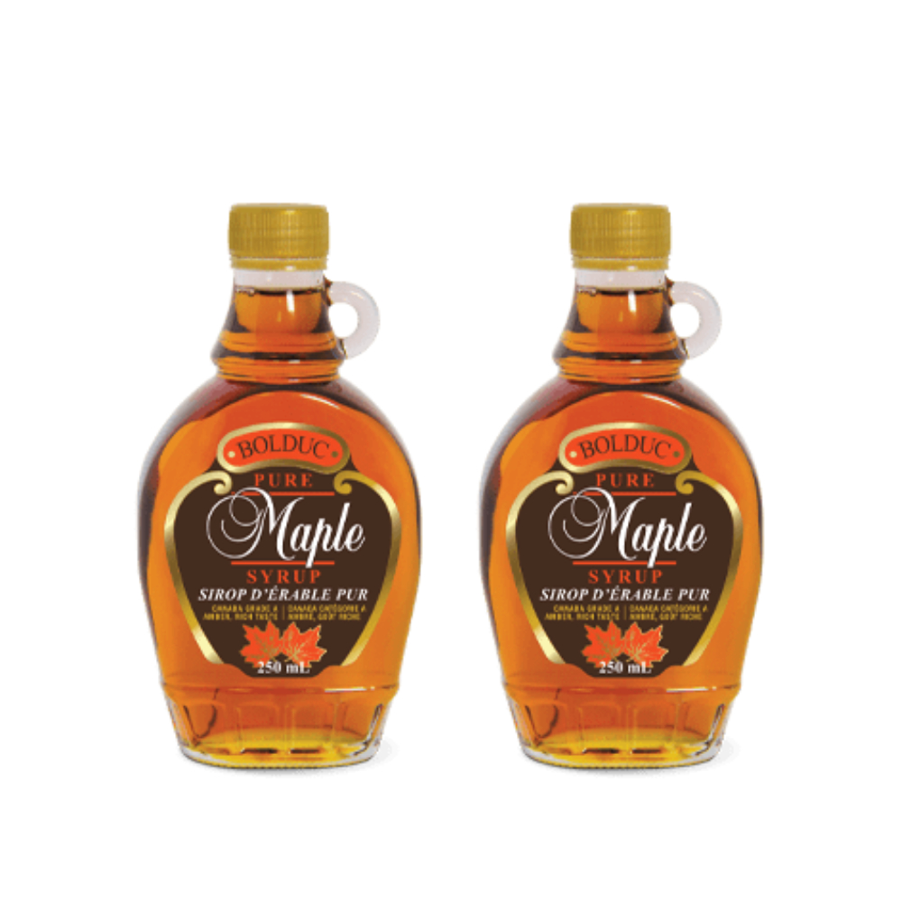 Kit 2 Xarope Canadense De Maple 100% Puro Bolduc Frasco 250ml – Sabor Autêntico E Natural