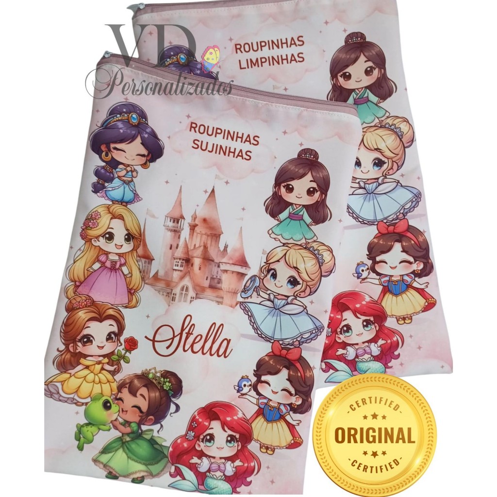 KIT  COM 2 SAQUINHOS (SUJINHA E LIMPINHAS ) CRECHE ESCOLA BEBÊ INFANTIL em Oferta na Shopee