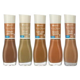 Esmaltes Tons Nudes, Marrons e Terrosos - Maria Pomposa Vegano 15FREE - Secagem Rápida e Alto Brilho em Oferta na Shopee