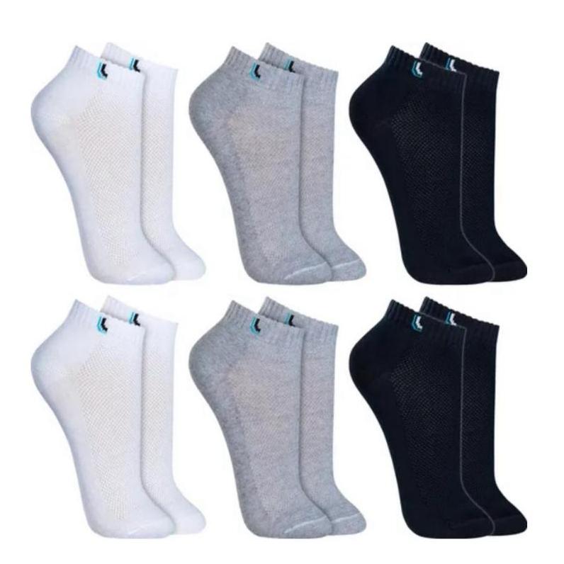 Kit 12 Pares Meias Original 100% Algodão-Premium em Oferta na Shopee