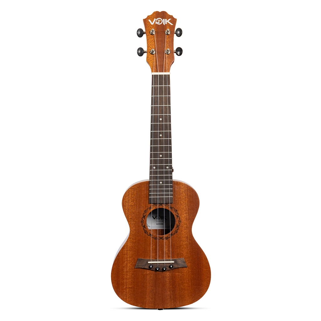 Ukulele Voik ALOHA-230 Concert Acústico Nylon Tampo Sapele Fundo Abaulado Mahogany Fosco P/ Destros em Oferta na Shopee