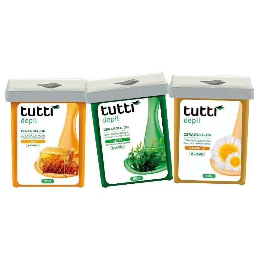 Cera Depilatória Roll On - 50g Tutti Depil