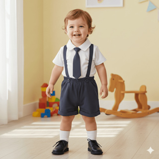 Roupa Batizado Menino Bebê Infantil Conjunto Social Batismo Menino Chefinho em Oferta na Shopee