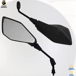 Par Retrovisor Moto Kawasaki Z400 Rosca M10 Honda Suzuki Dafra