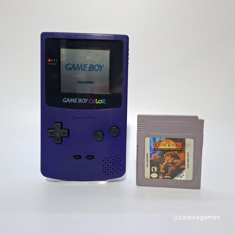 Nintendo Game Boy Color Grape roxo rei leão