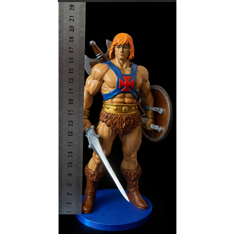 "He-Man em resina com pintura artesanal /18 CM" em Oferta na Shopee