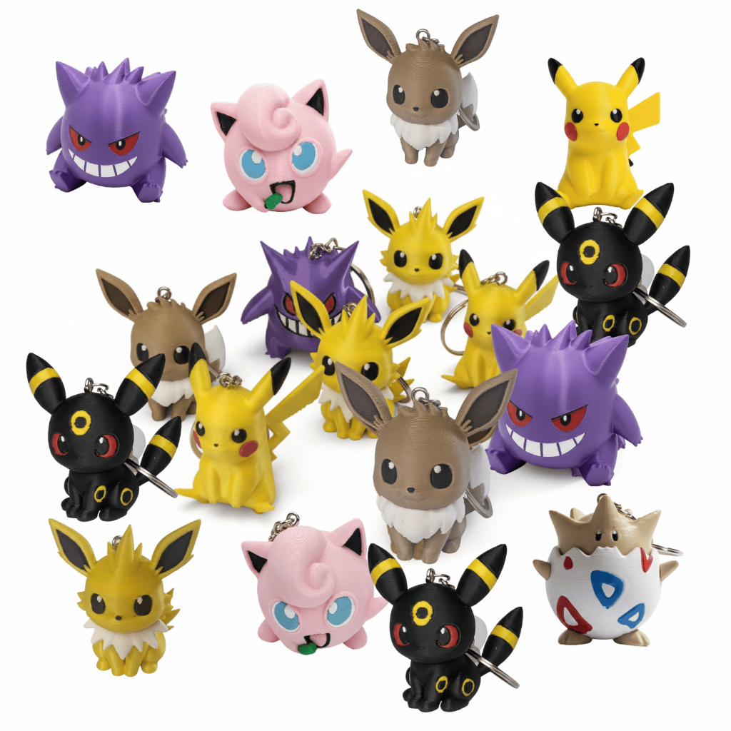 Chaveiro Pokémon Geek Anime Games – Kit ou Unidade (Modelos Variados)