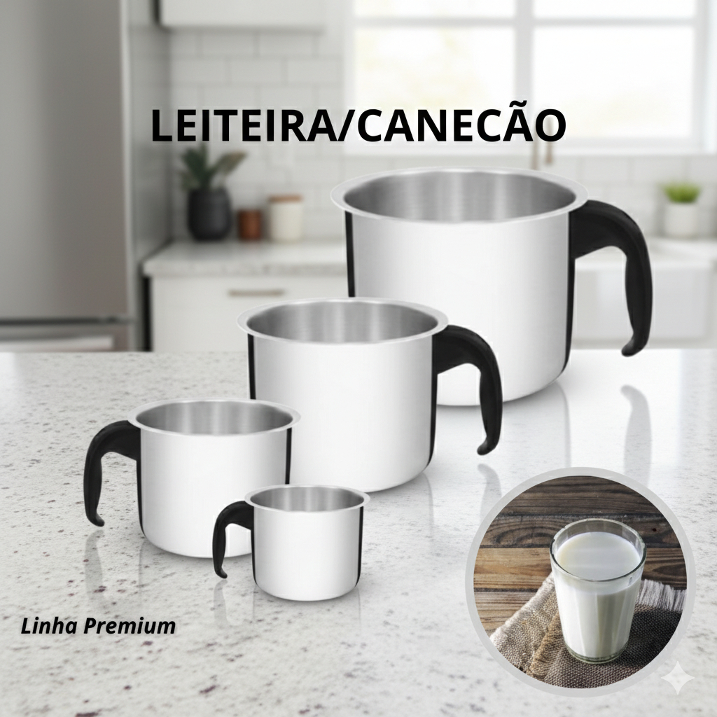 Imagem JOGO LEITEIRA / CANECÃO PREMIUM - CRIATIVA - ALUMIC