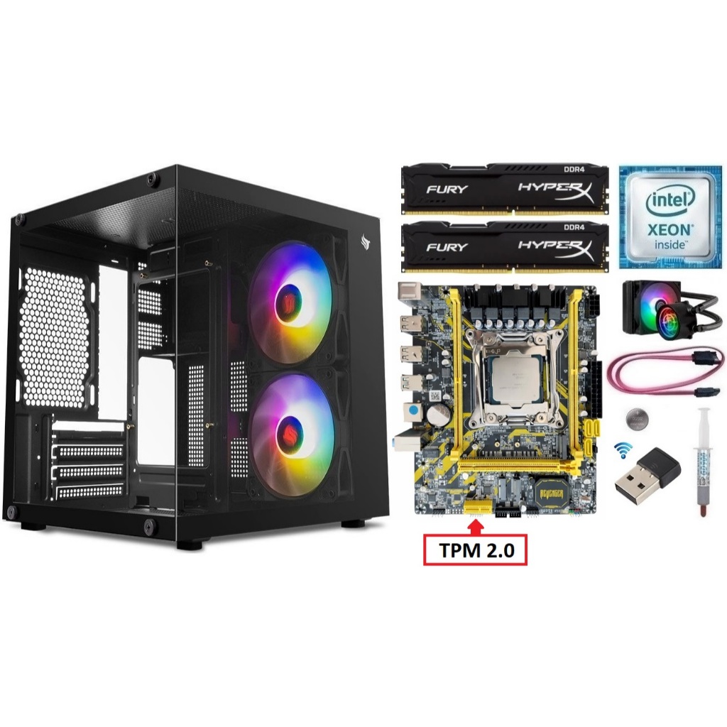 Kit Gamer X99 Xeon E5 2680 v4/ 8GB-16GB-32GB DDR4/ Cooler + Gabinete
