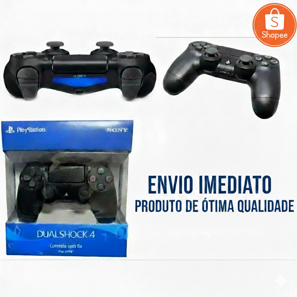 Controle ps4 Doubleshock 4 Com cabo Carregavel, Ótima qualidade
