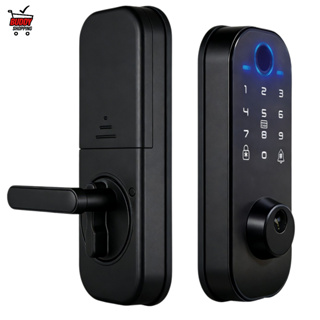 FECHADURA DE PORTA BIOMÉTRICA |  Aitek Alpha-231 Wifi Tuya Digital Senha Tag App em Oferta na Shopee