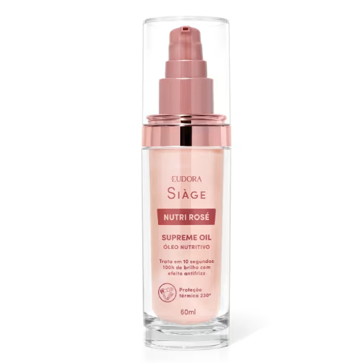 Eudora Nutri Rosé Siàge Supreme Oil Oléo Nutritivo 60ml V:12/28