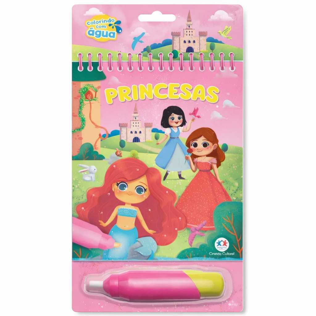 Livro mágico colorir infantil Aquabook - Patrulha Canina | Princesas | Hot Wheels | Pequeno Principe