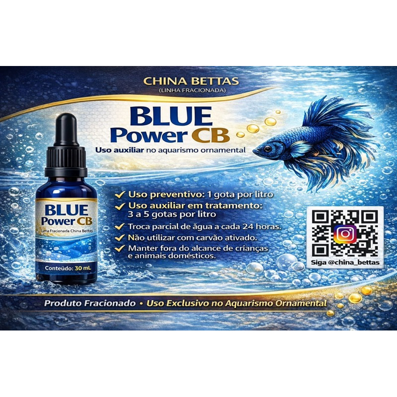 BLUE Power CB e VERM CONTROL CB/ Produtos Para Peixes/ fungicidas / bactericidas /vermifugo / aquário / ornamentais