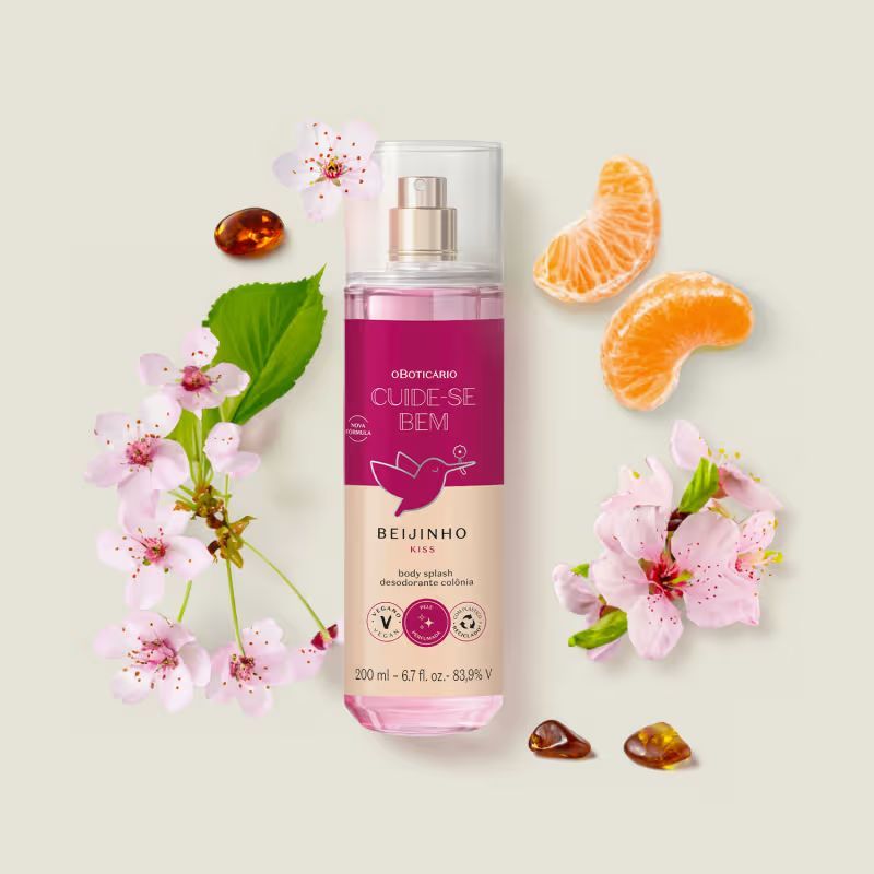 Body Splash Beijinho: Fragrância Leve que Não Agride o Meio Ambiente