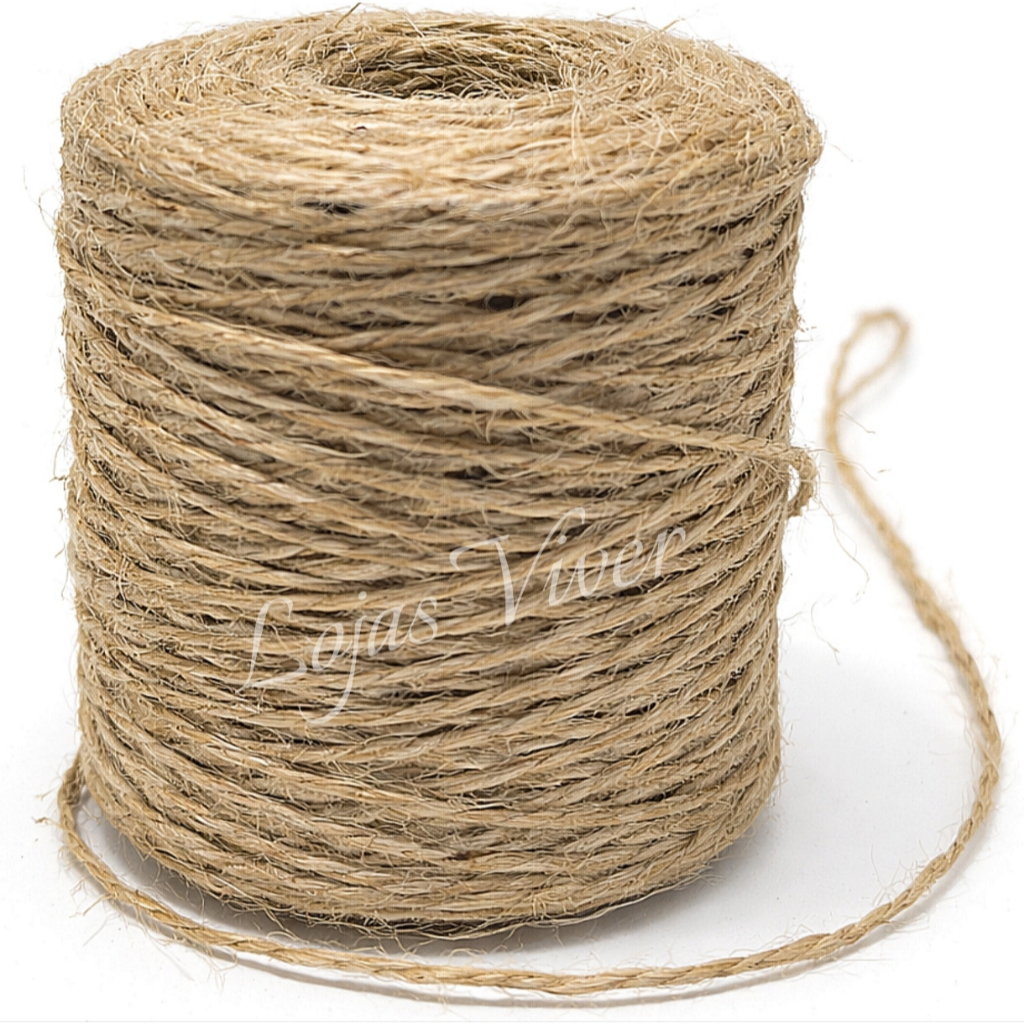 Fio de Juta Natural - 10 / 45 / 100 metros em Oferta na Shopee