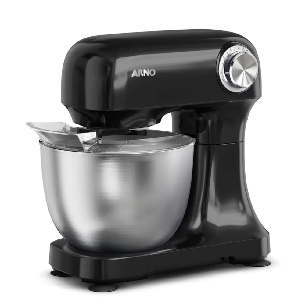 Batedeira Planetária Arno Bake Easy KM10, 500W, 12 Velocidades, 3,5L Com 3 Batedores para Massas