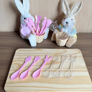 12 Colheres De Páscoa Cristal Transparente Ou Rosa Selecione a Cor Na Variação - Para festas e Decoração em Oferta na Shopee