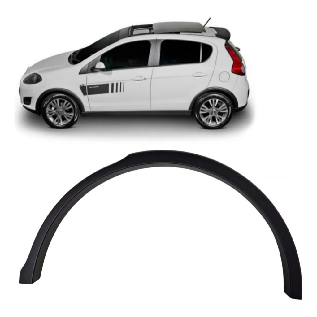 Moldura Aplique Paralama Traseiro Fiat Palio Sporting 2012 2013 2014 2015 2016 2017 Lado Esquerdo