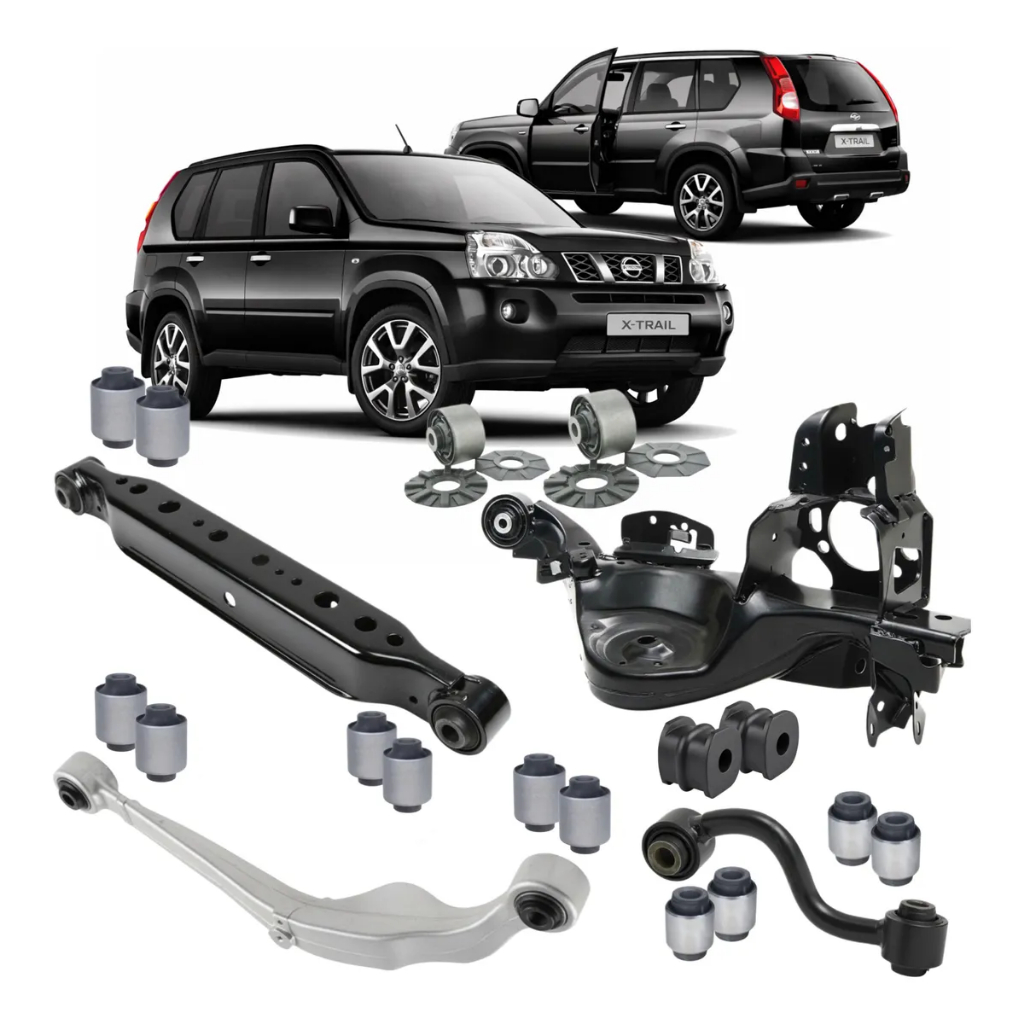 KIT 16 BUCHA SUSPENSAO TRASEIRA NISSAN XTRAIL T31 2007 2008 2009 2010 2011
