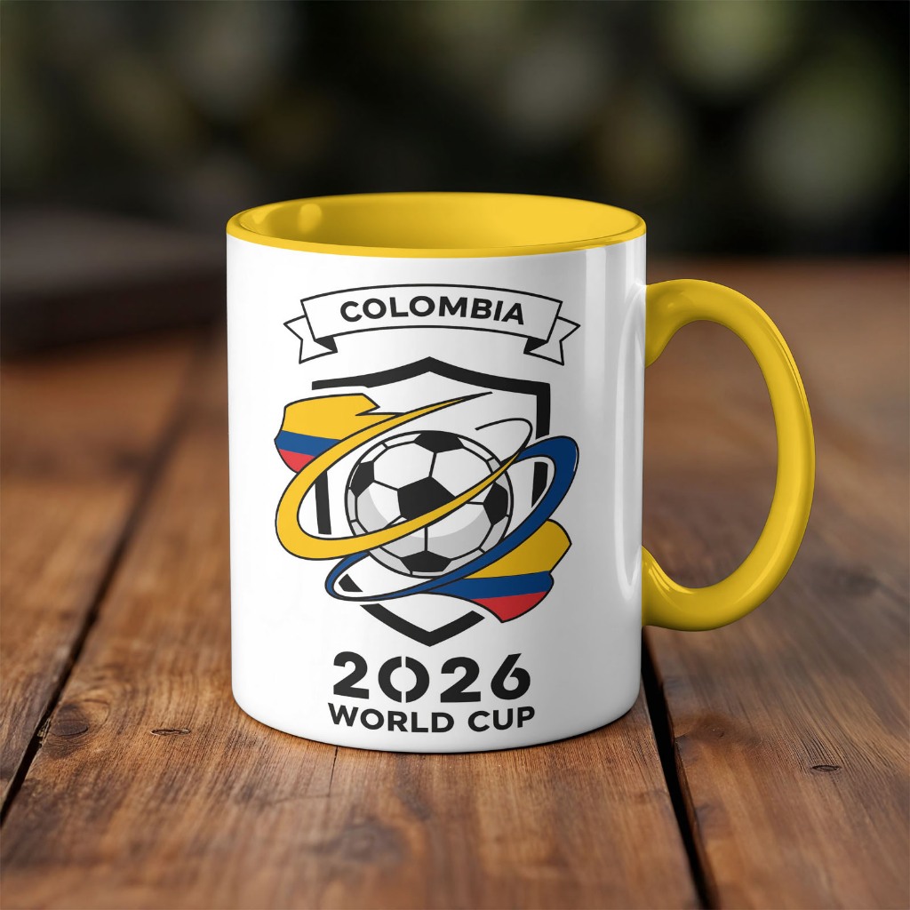 Caneca xicara Futebol Copa do mundo Colombia Colômbia 26EI