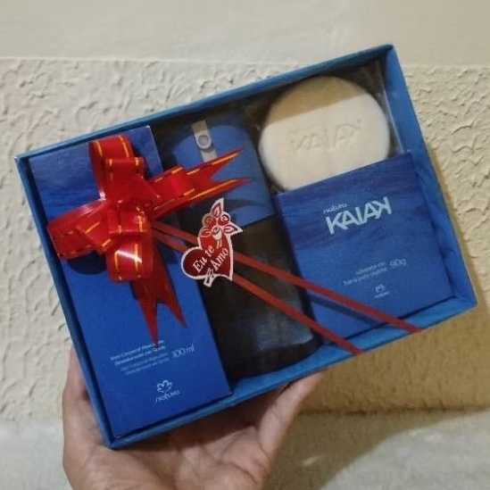 Kit Presente Kaiak Clássico Masculino - Deo Corporal Desodorante com Sabonete Exclusivo Natura