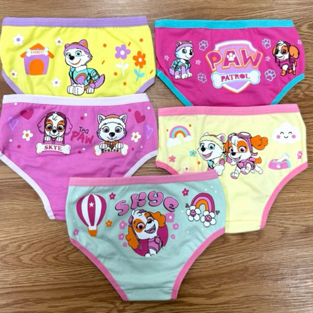 Kit de Calcinha Infantil menina com com 2, 3 e 5 unidades Algodão premium estampas variadas