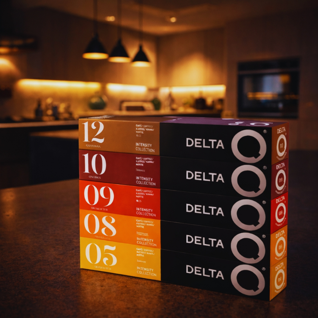 Kit 50 DQ Cápsulas Café Variadas Expresso Cremoso para Cafeteiras Elétricas Delta Q -  Uso Exclusivo Máquinas Delta Q
