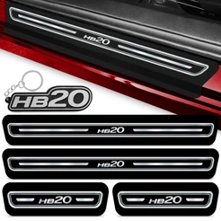 Kit Soleira Hb20 Adesivo Porta 13 14 15 16 17 18 19 20 21 22 23 24 25 26 Chaveiro Hb20S