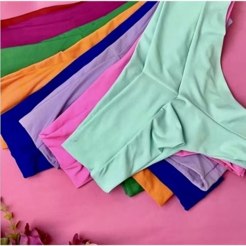Kit 5 Calcinha Fio Duplo Modeladora Cintura Alta  Lingerie Feminina em Oferta na Shopee