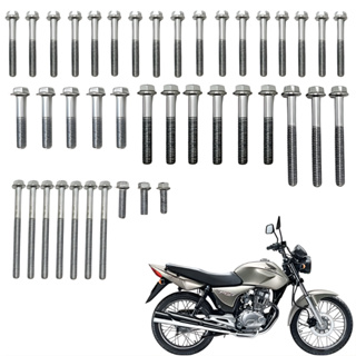 Kit Parafusos Do Motor Titan 150 Fan 150 Nxr 150 2004 2015 Cromado 41 peças em Oferta na Shopee
