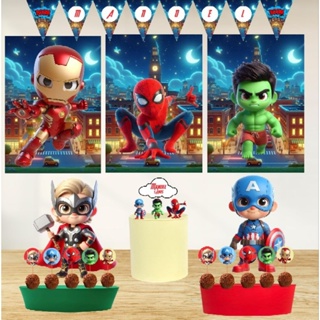 Kit Bolinho Heróis Baby - Kit Festa Heróis Baby - FAZEMOS TODOS OS TEMAS em Oferta na Shopee