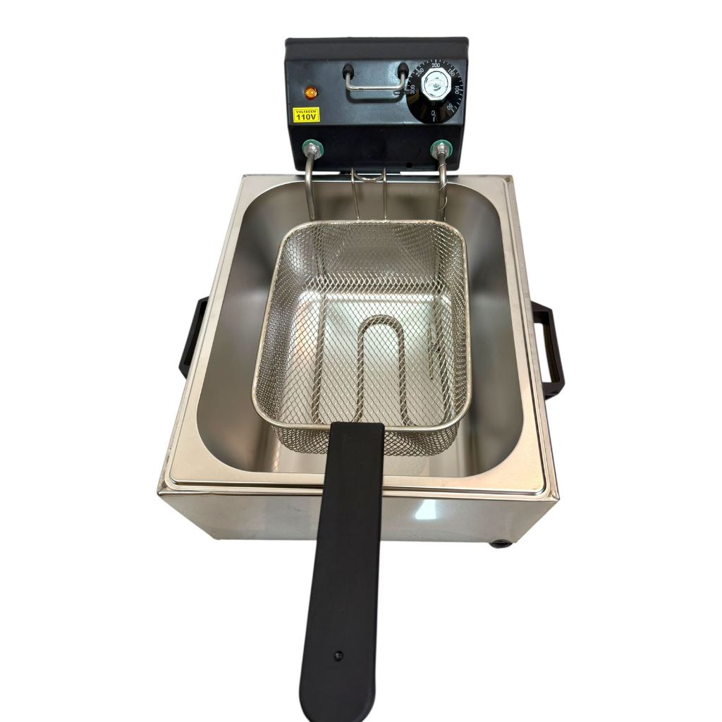 FRITADEIRA QUADRADA 7LITROS COM TAMPA E PUXADORES